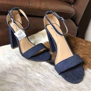 Brand new Denim heels